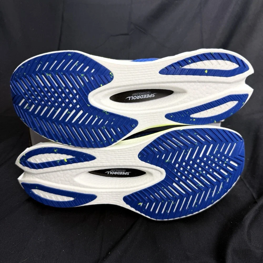 Size 14 Saucony Endorphin Pro 4 Men's Running Shoes Lapis Citron Blue Yellow